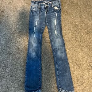 Amethyst Denim Heavy Stitched Jeans